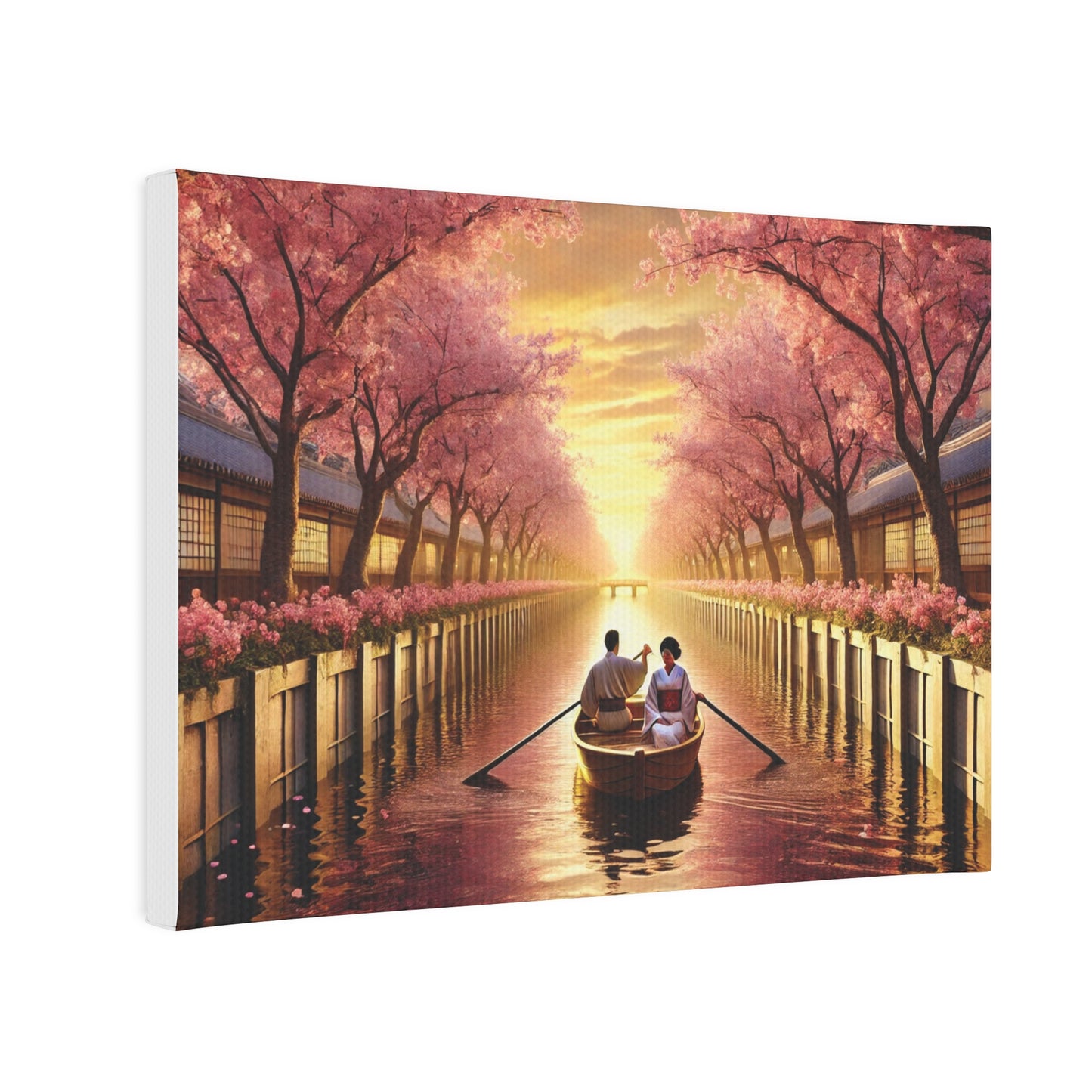 Canvas Photo Tile Wall Art - Japanese Cherry Blossom Paradise